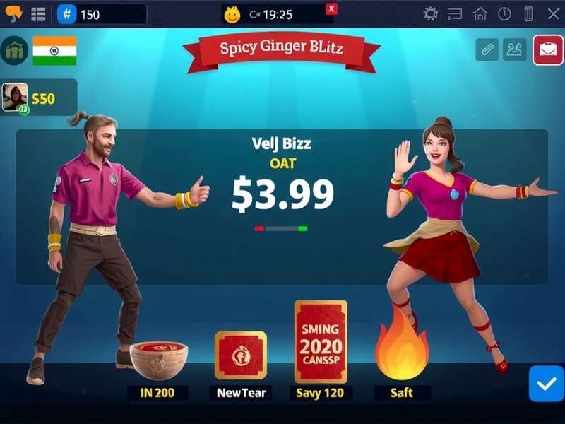 Spicy Ginger Blitz Game Screenshot